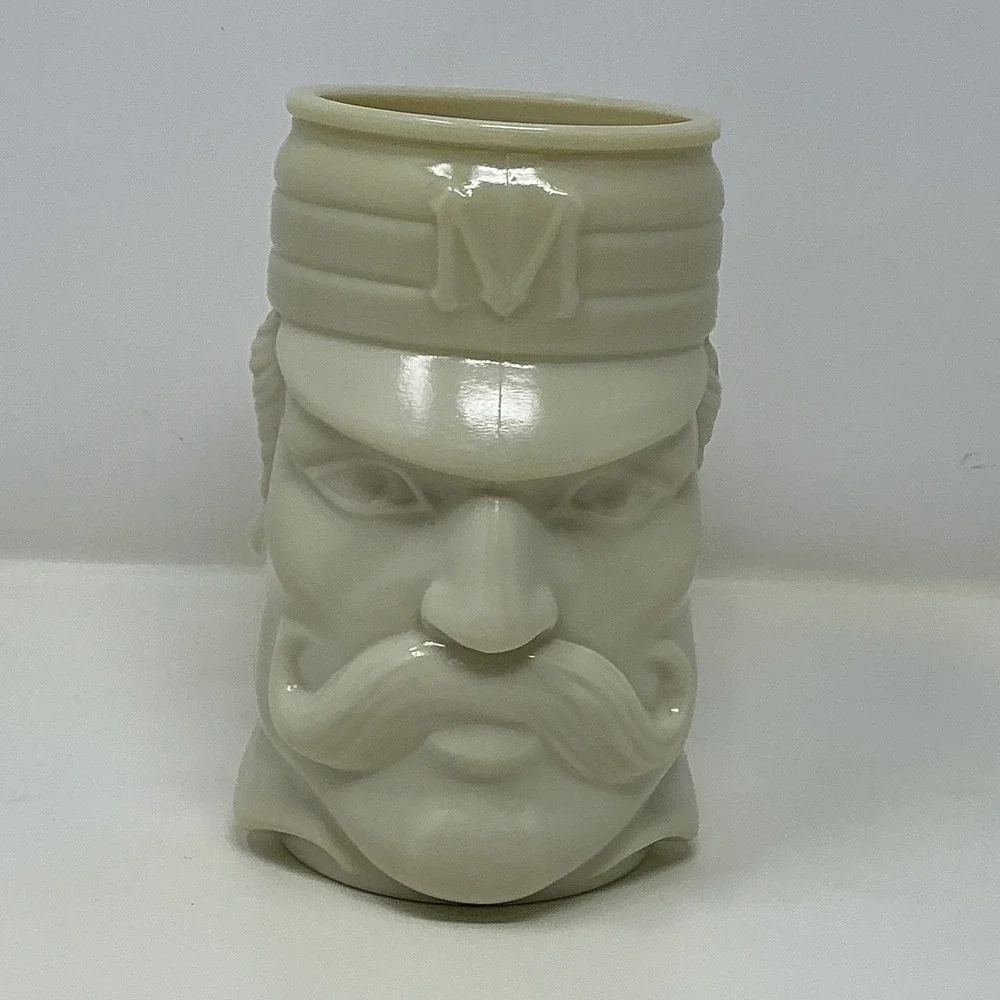 AVON Vintage Colonial Soldier Face Mustache Man Stein Military Guard Head 